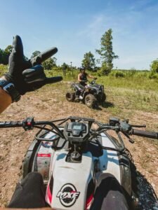 Experience thrilling quad biking in Quatro Barras, exploring rugged trails and scenic landscapes.